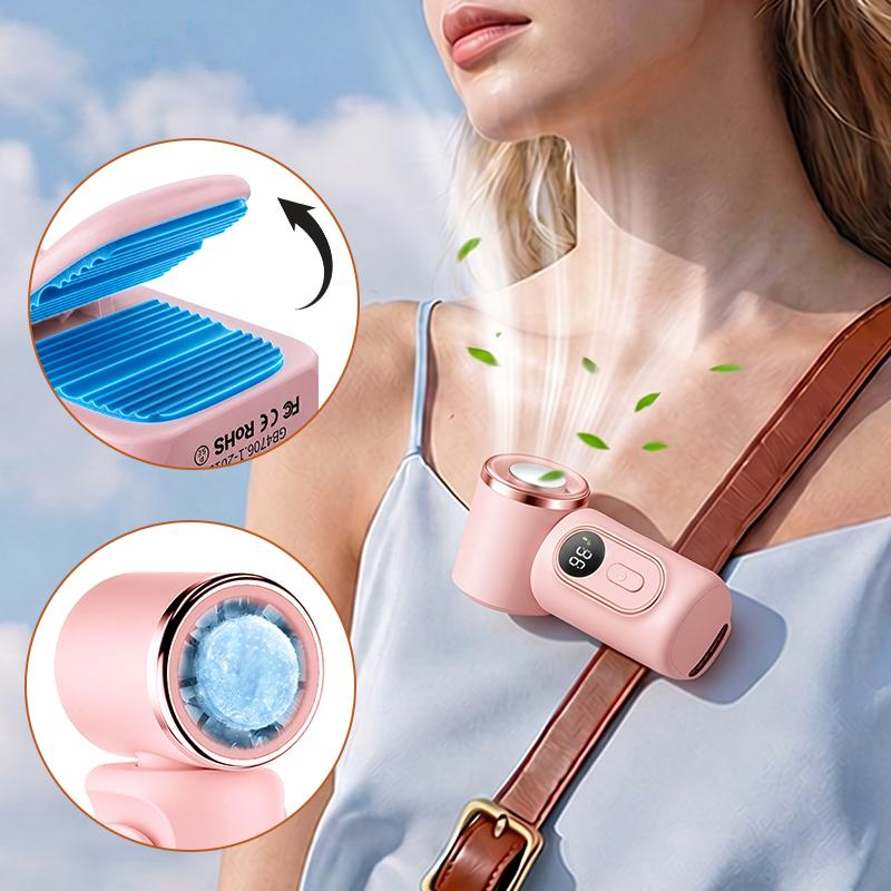 Clip On Mini Fan | 5-Speed Rechargeable for Travel & Camping🧊